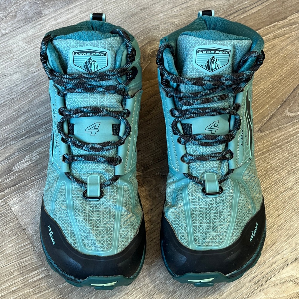 Altra Lone Peak 4 Mid RSM Teal Waterproof Hiking Trail Shoes Womens 8.5 ALW1855N - Picture 2 of 8